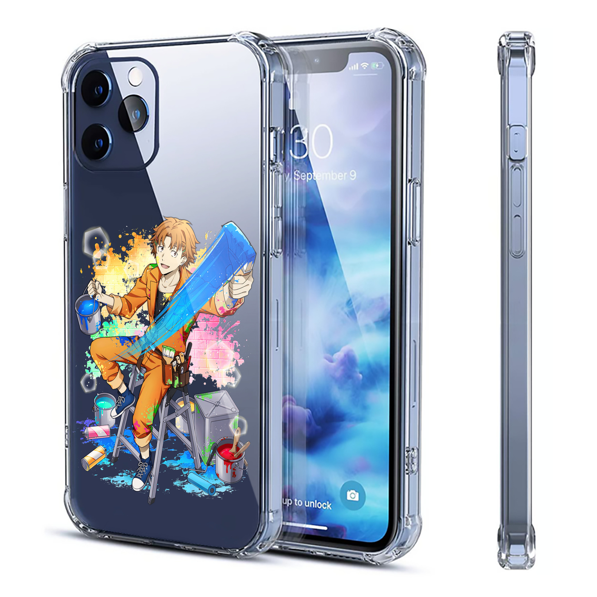 （画像用） 文豪ストレイドッグス Bungo Stray Dogs 【iPhone 12シリーズ対応】透明スマホケース（クリアソフトケース）